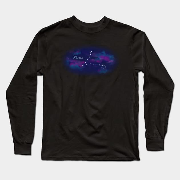 Pisces Long Sleeve T-Shirt by Star Sandwich